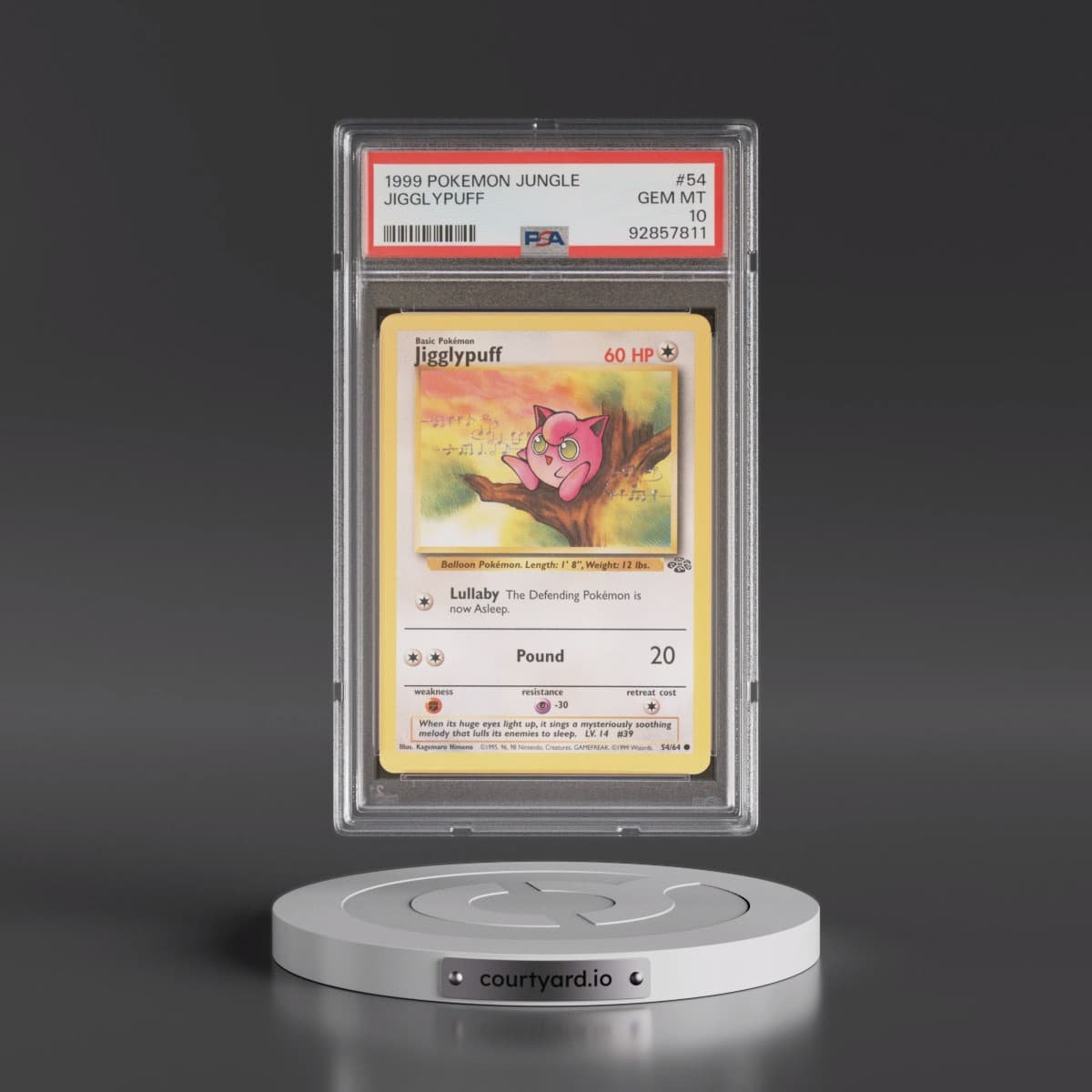 1999 Pokémon Jungle #54 Jigglypuff (PSA 10 GEM MINT)