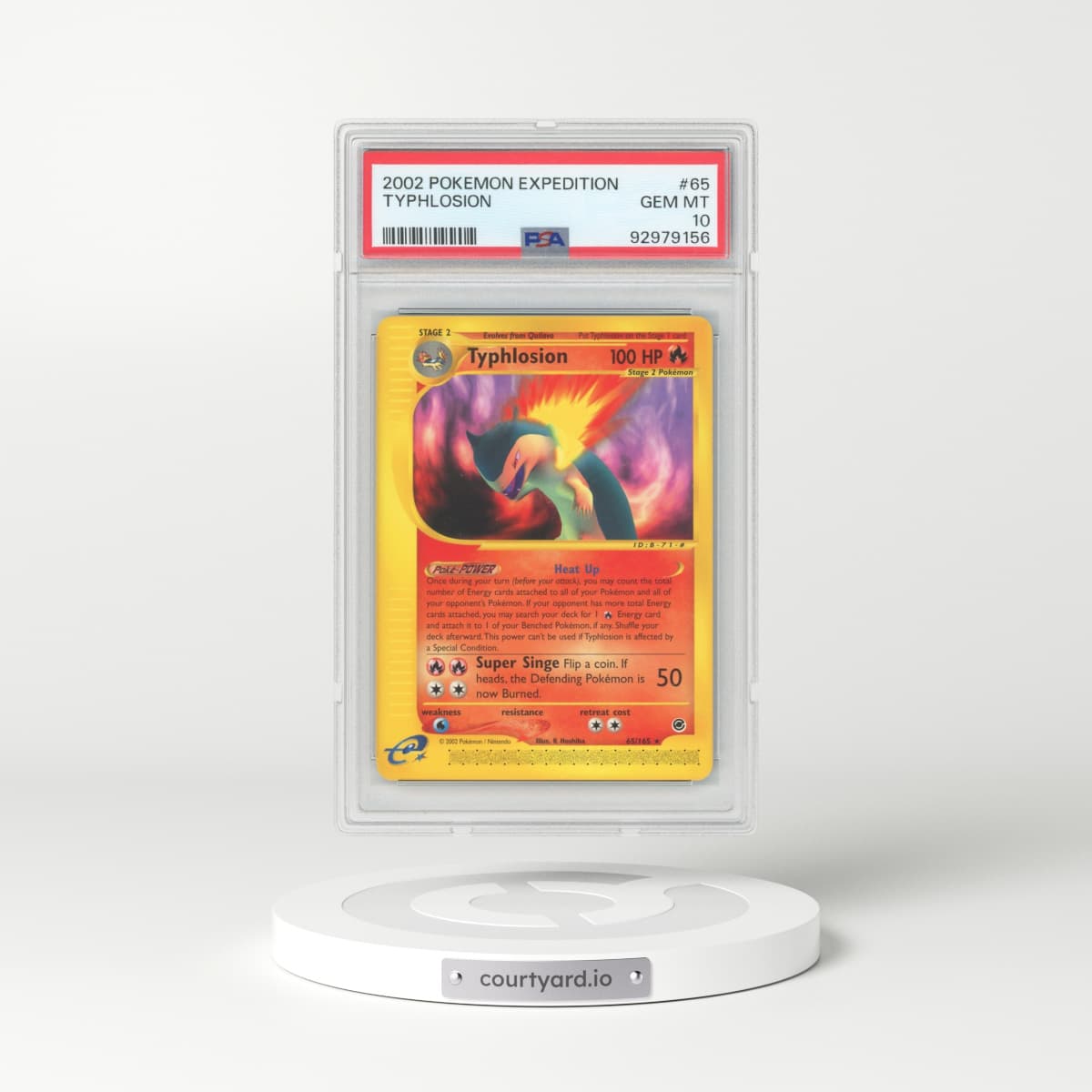 2002 Expedition #65 Typhlosion (PSA 10 GEM MINT)