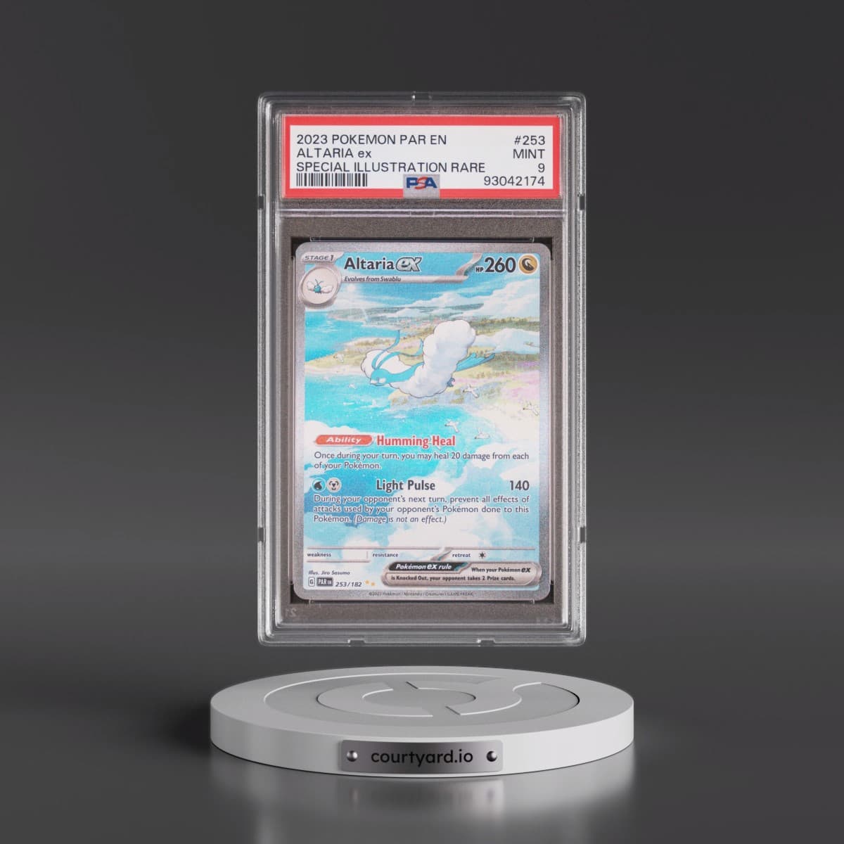 2023 Pokémon Par EN-Paradox Rift #253 Altaria EX - Holo Special Illustration Rare (PSA 9 MINT)