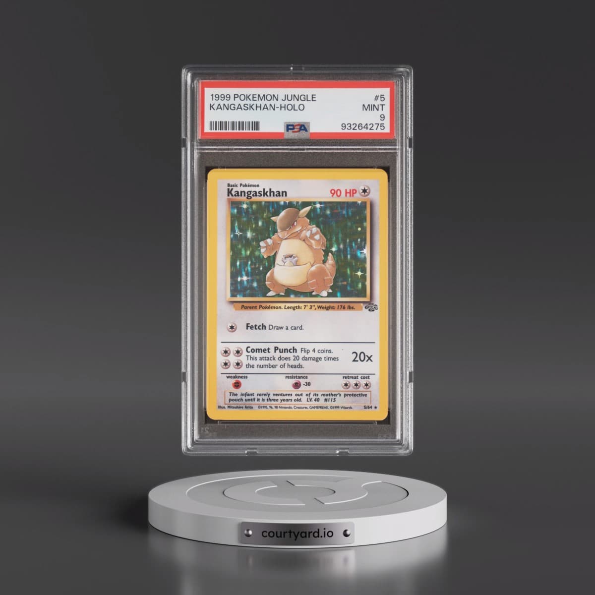 1999 Pokémon Jungle #5 Kangaskhan - Holo (PSA 9 MINT)