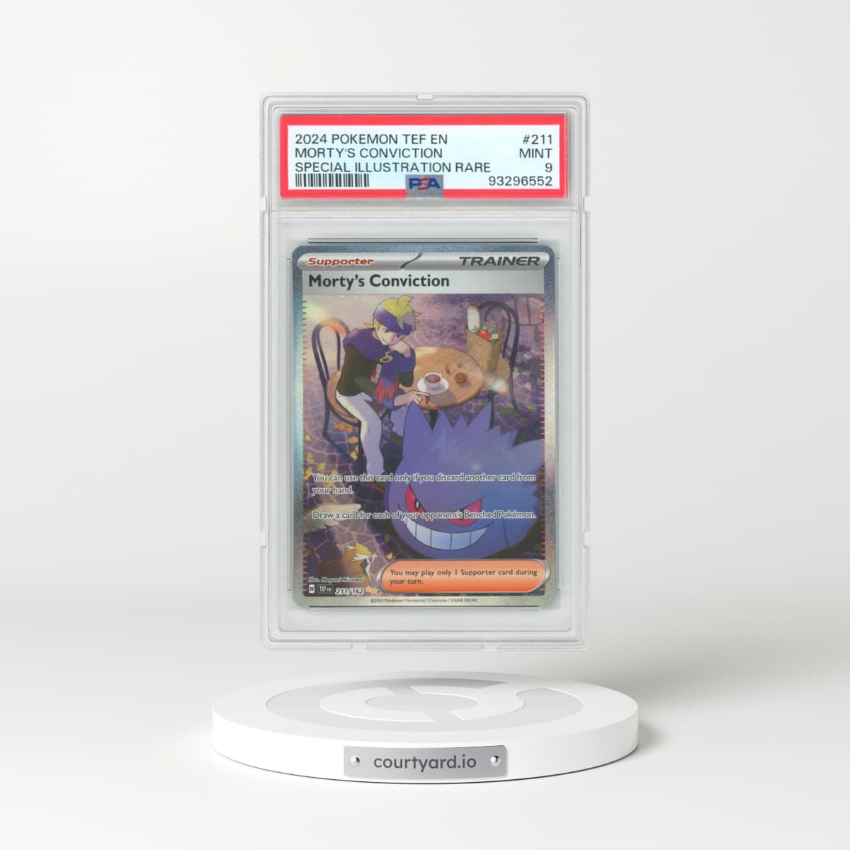 2024 Temporal Forces #211 Morty's Conviction (PSA 9 MINT)