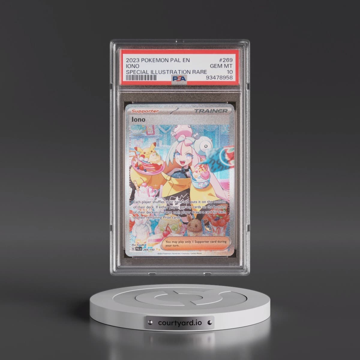 2023 Pokémon Pal EN-Paldea Evolved #269 Iono - Special Illustration Rare (PSA 10 GEM MINT)