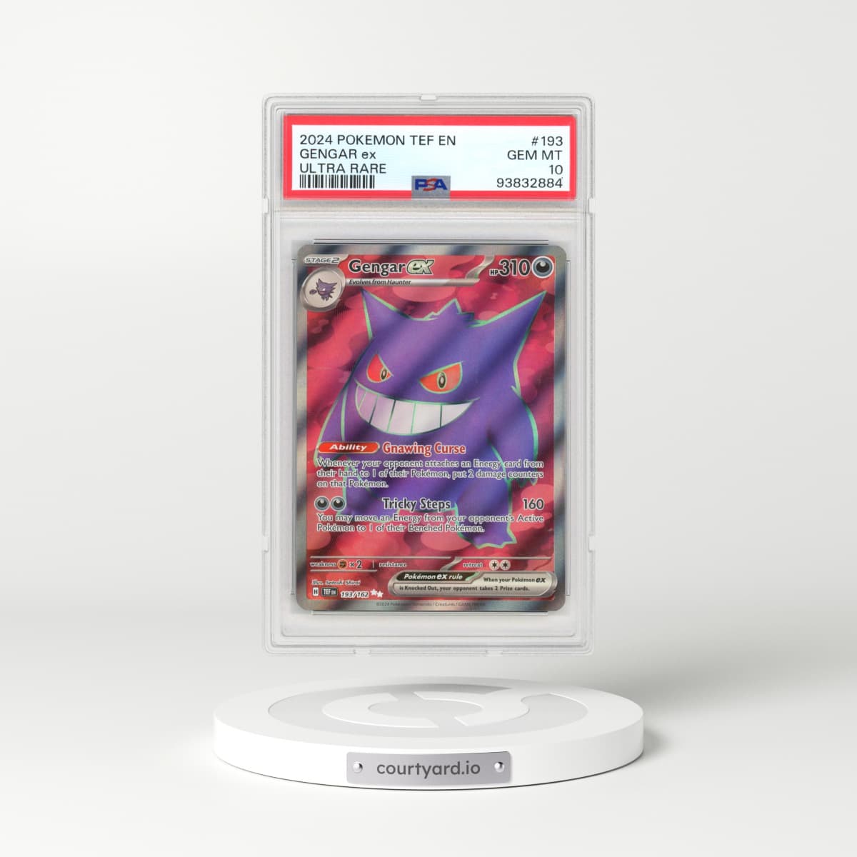2023 Temporal Forces - TEF EN #193 Gengar ex - Ultra Rare (PSA 10 GEM MINT)