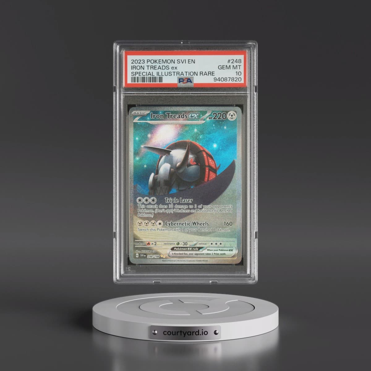 2023 Pokémon Svi EN-Scarlet & Violet #248 Iron Treads EX - Holo Special Illustration Rare (PSA 10 GEM MINT)