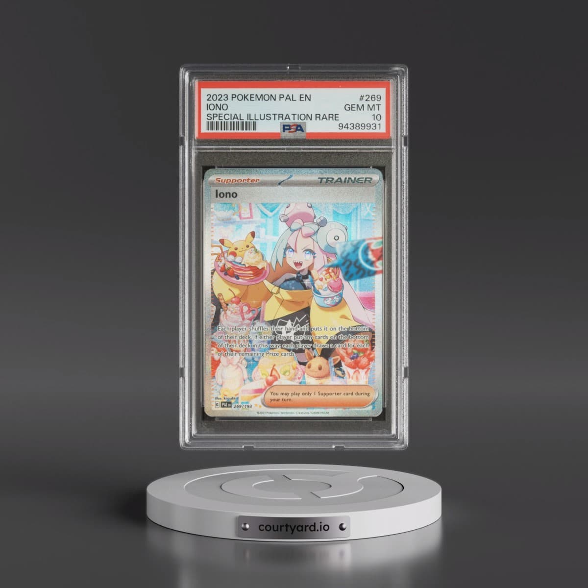2023 Pokémon Pal EN-Paldea Evolved #269 Iono - Special Illustration Rare (PSA 10 GEM MINT)