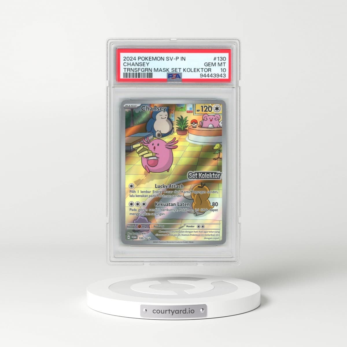 2024 Pokémon SV-P Promo #130 Chansey - Transfiguration Mask Collector's Set (PSA 10 GEM MINT)
