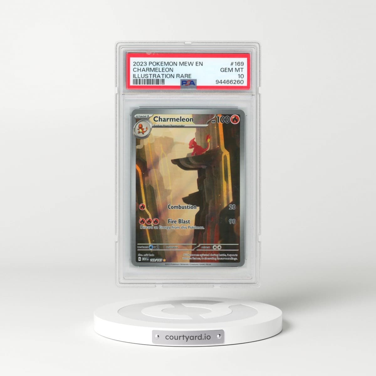 2023 Pokémon Mew EN-151 #169 Charmeleon - Illustration Rare (PSA 10 GEM MINT)