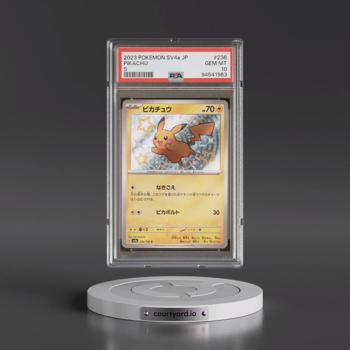 2023 Pokémon Sv4a-Shiny Treasure EX #236 Pikachu - S (PSA 10 GEM MINT)
