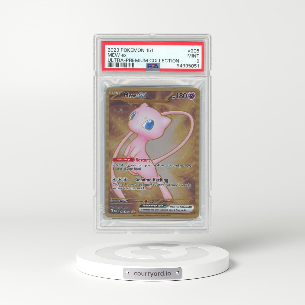 2023 Pokémon 151 Ultra-Premium Collection #205 Mew EX - Holo (PSA 9 MINT)