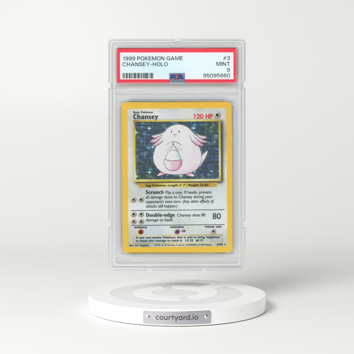 1999 Base Set #3 Chansey (PSA 9 MINT)