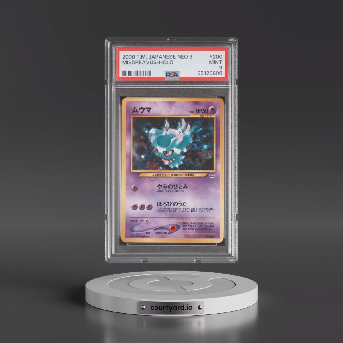 2000 Pokémon Neo 3 #200 Misdreavus - Holo (PSA 9 MINT)