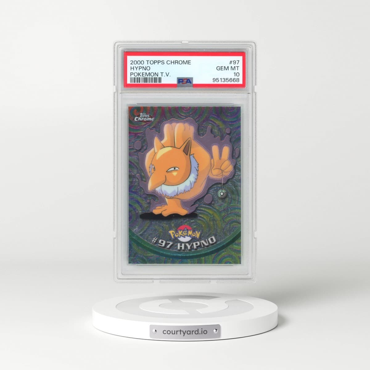 2000 Topps Chrome Pokémon T.V. #97 Hypno (PSA 10 GEM MINT)