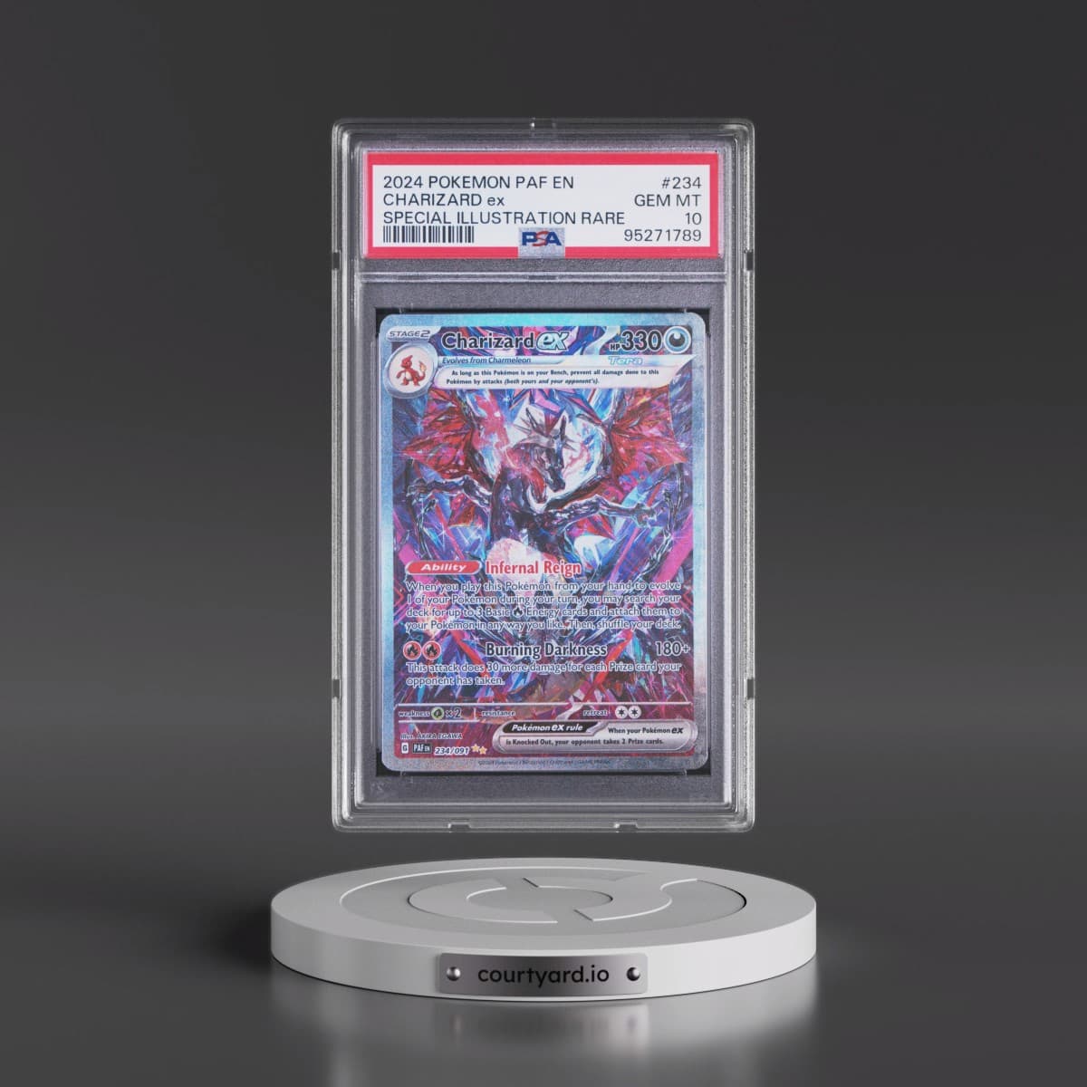 2024 Pokémon Paf EN-Paldean Fates #234 Charizard EX - Holo Special Illustration Rare (PSA 10 GEM MINT)