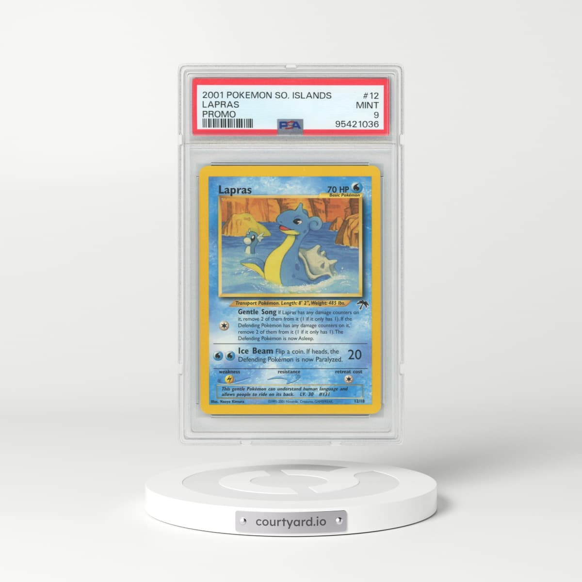 2001 Pokémon Southern Islands Promo #12 Lapras (PSA 9 MINT)