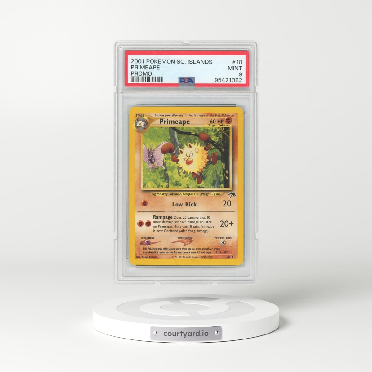 2001 Pokémon Southern Islands Promo #18 Primeape (PSA 9 MINT)