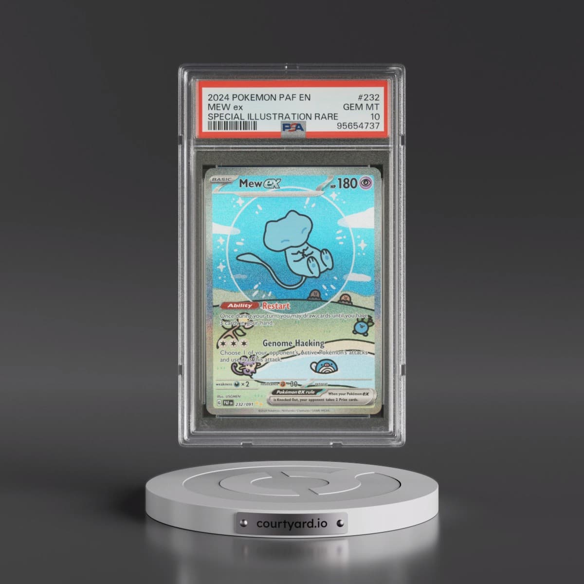 2024 Pokémon Paf EN-Paldean Fates #232 Mew EX - Holo Special Illustration Rare (PSA 10 GEM MINT)