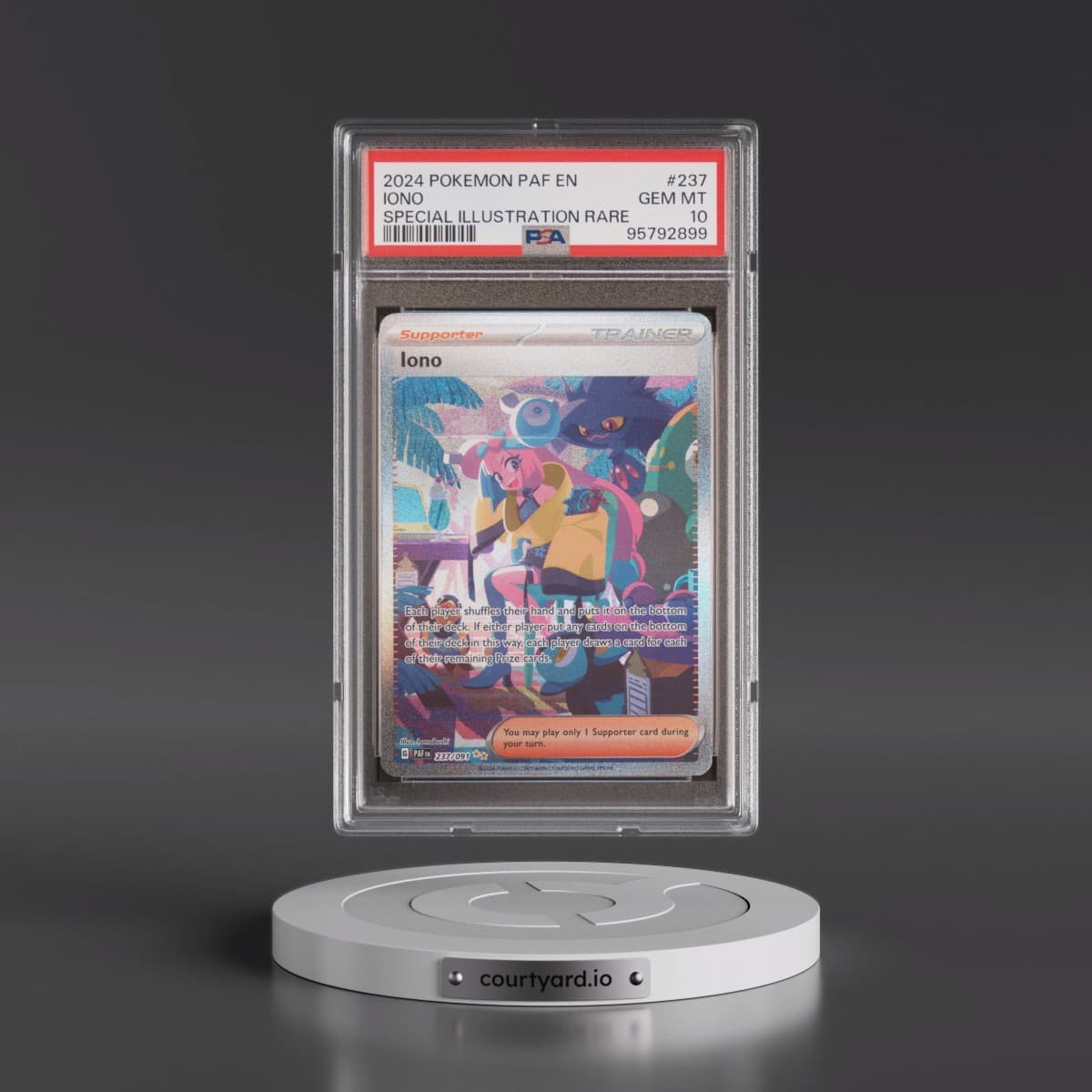 2024 Pokémon Paf EN-Paldean Fates #237 Iono - Special Illustration Rare (PSA 10 GEM MINT)