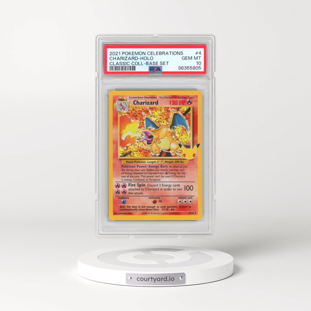 2021 Pokémon Celebrations Classic Collection #4 Charizard - Holo (PSA 10 GEM MINT)