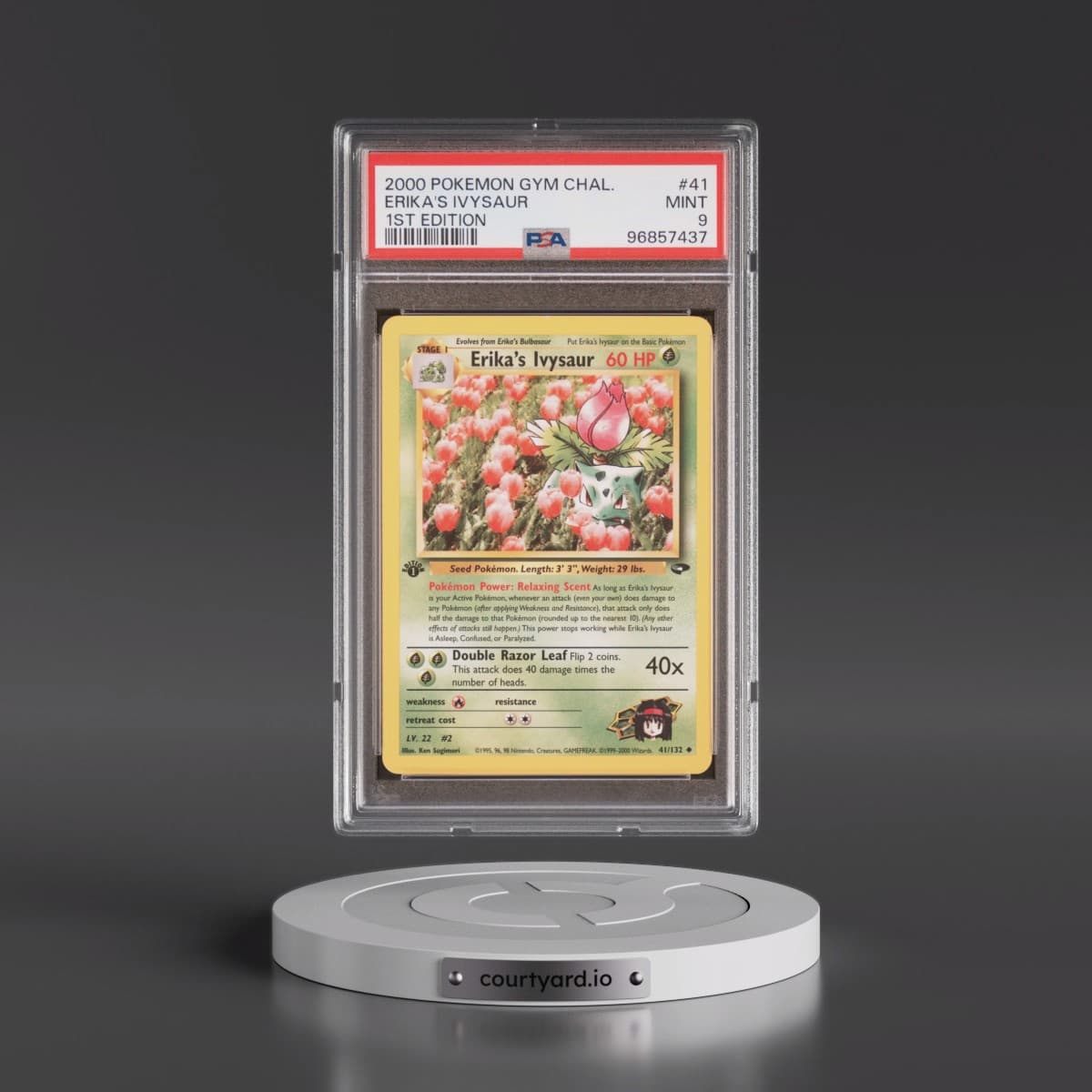 2000 Pokémon Gym Challenge #41 Erika's Ivysaur - 1st Edition (PSA 9 MINT)