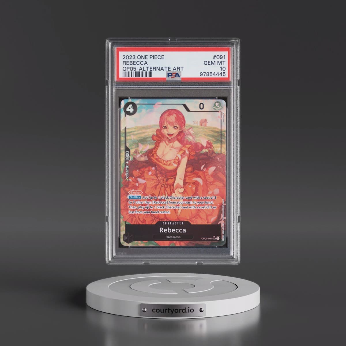 2023 One Piece OP05-Awakening of the New Era #091 Rebecca - Alternate Art (PSA 10 GEM MINT)
