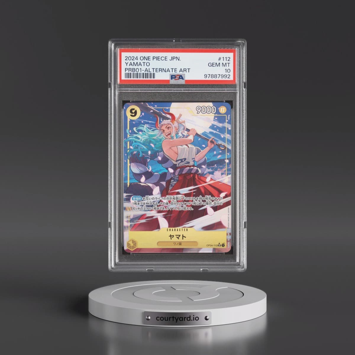 2024 One Piece Japanese PRB01-Premium Booster -One Piece Card the Best #112 Yamato - Alternate Art (PSA 10 GEM MINT)