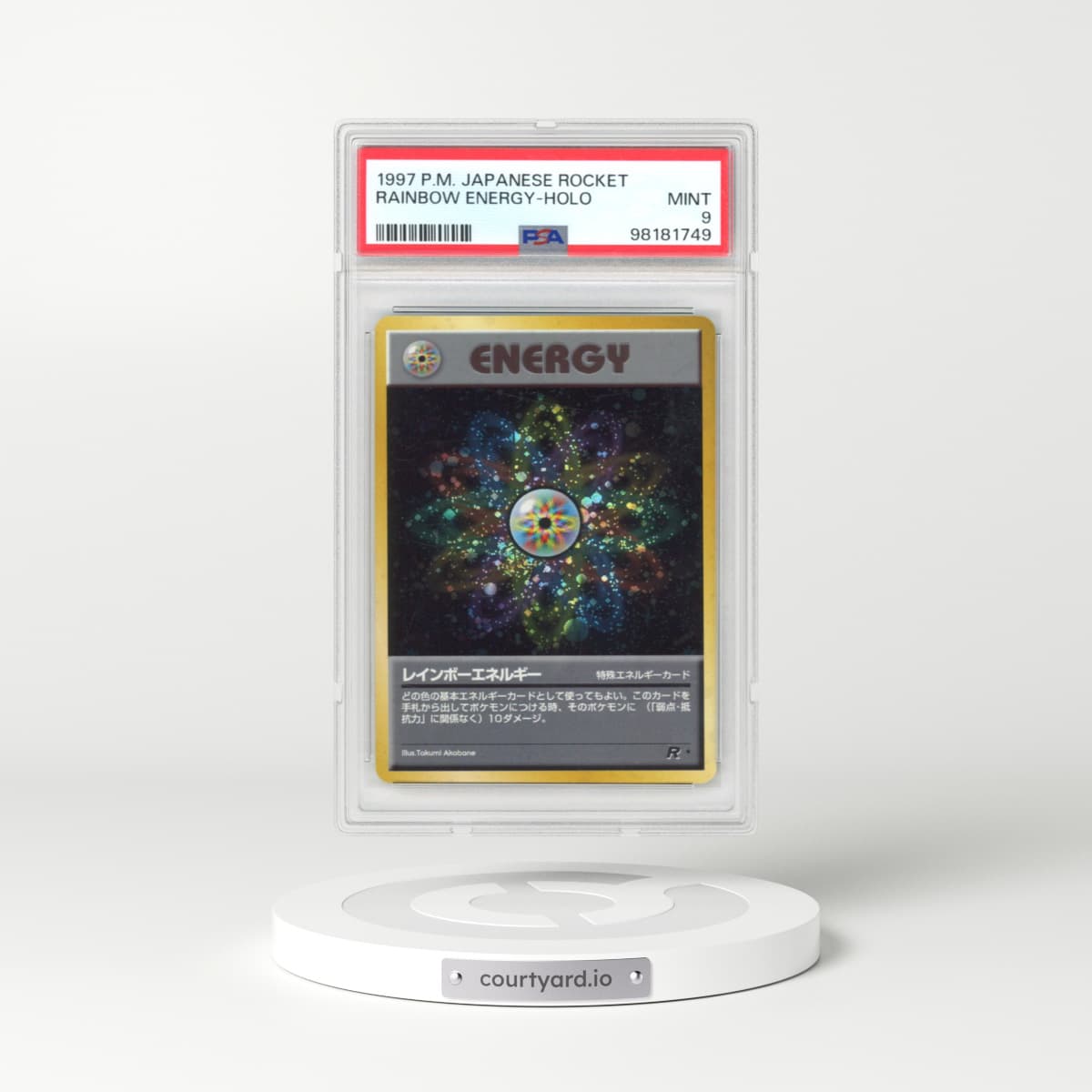 1997 Rocket Gang Rainbow Energy - Holo (PSA 9 MINT)