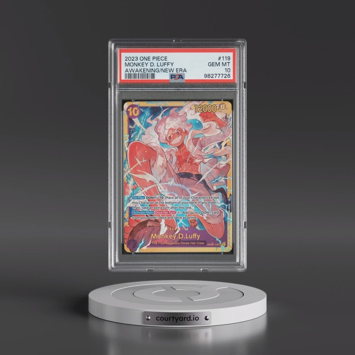 2023 One Piece OP05-Awakening of the New Era #119 Monkey D. Luffy (PSA 10 GEM MINT)