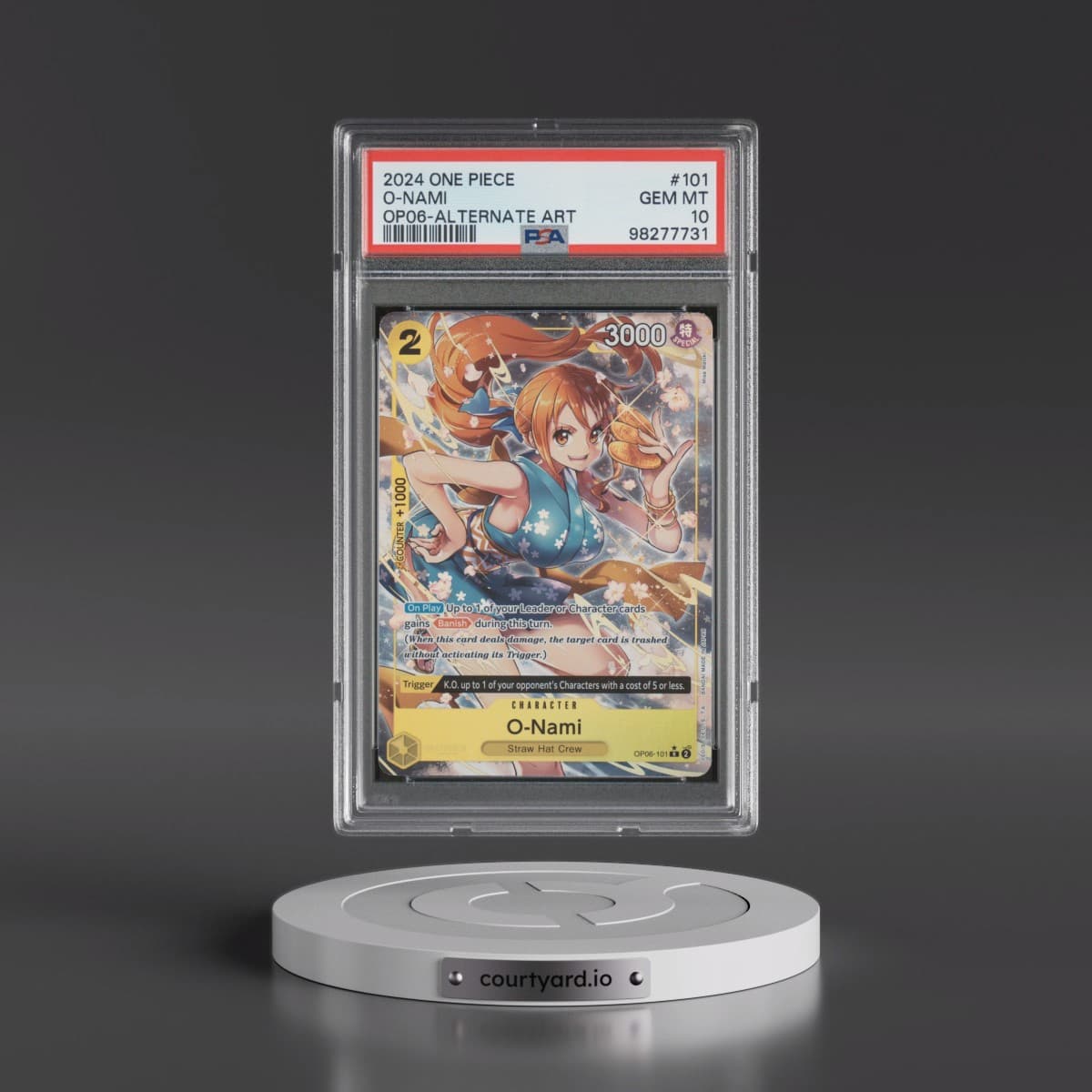 2024 One Piece OP06-Wings of the Captain #101 O-Nami - Alternate Art (PSA 10 GEM MINT)