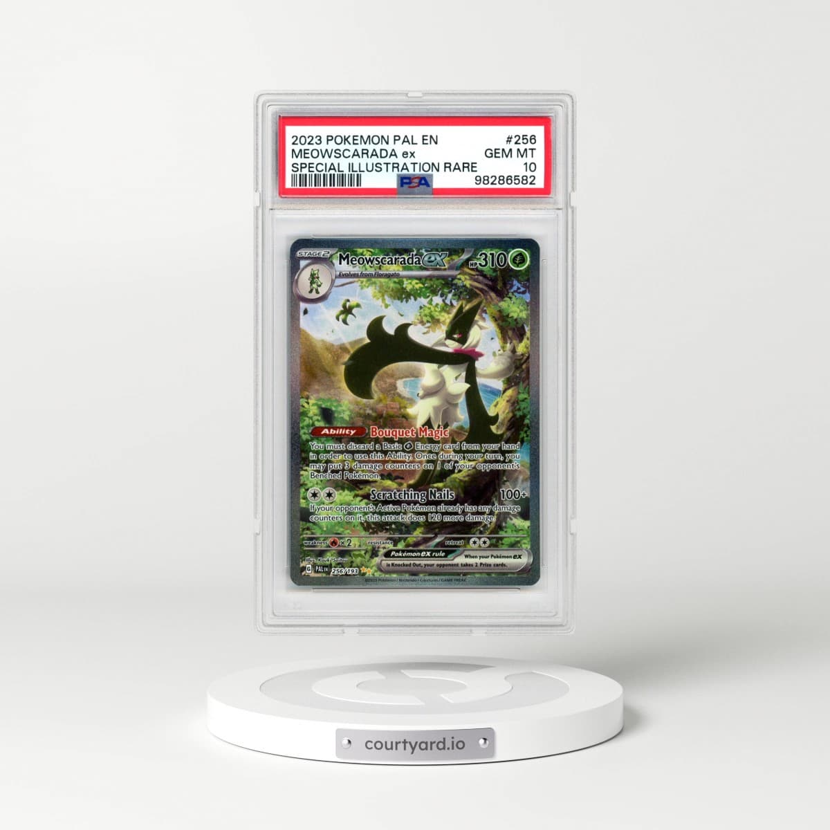 2023 Pokémon Pal EN-Paldea Evolved #256 Meowscarada EX - Holo Special Illustration Rare (PSA 10 GEM MINT)