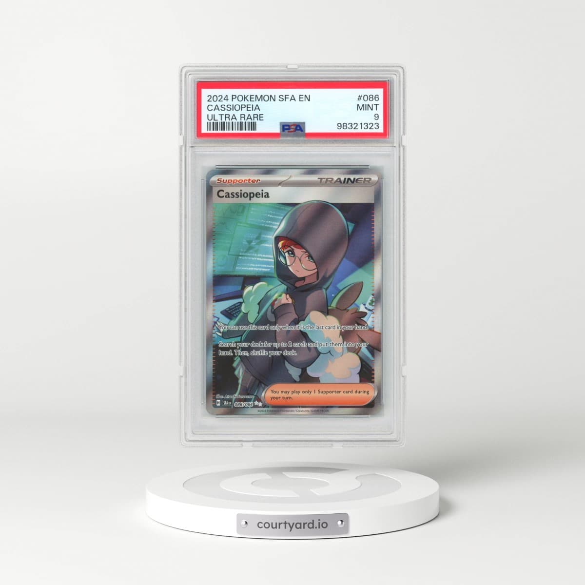 2024 Pokémon Sfa EN-Shrouded Fable #086 Cassiopeia - Ultra Rare (PSA 9 MINT)