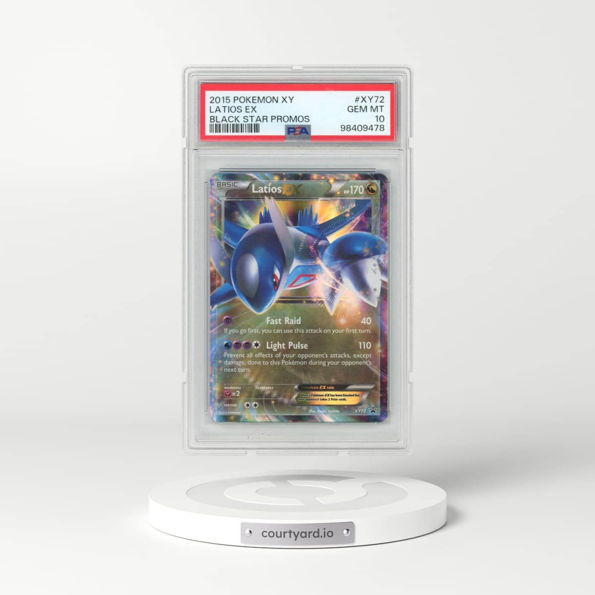 2015 Pokémon XY Black Star Promos #XY72 Latios EX - Holo (PSA 10 GEM MINT)