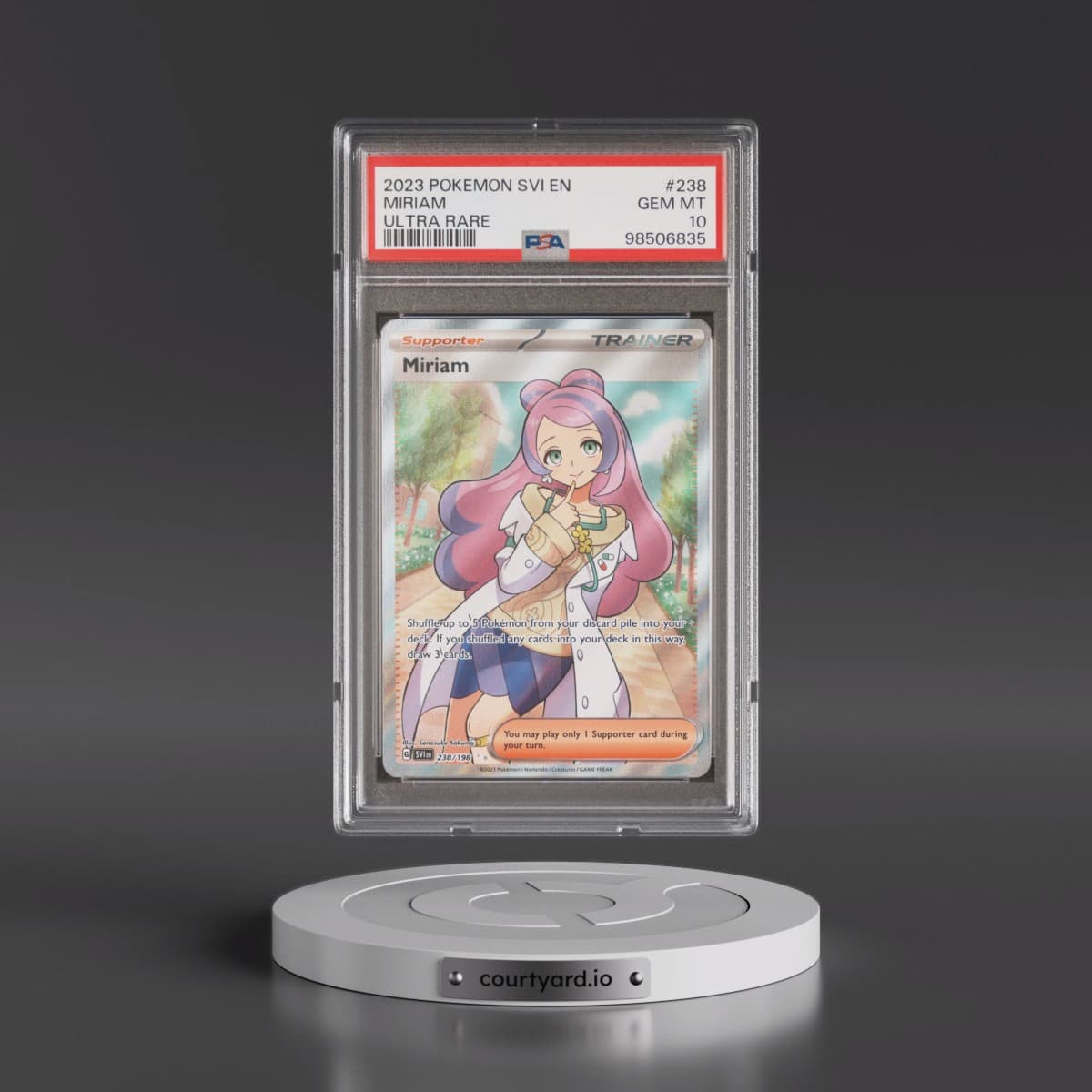 2023 Pokémon Svi EN-Scarlet & Violet #238 Miriam - Ultra Rare (PSA 10 GEM MINT)