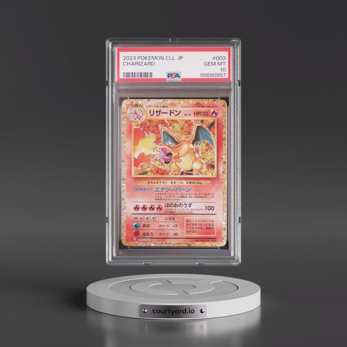 2023 Pokémon Cll-Trading Card Game Classic Charizard & HO-Oh EX Deck #003 Charizard (PSA 10 GEM MINT)