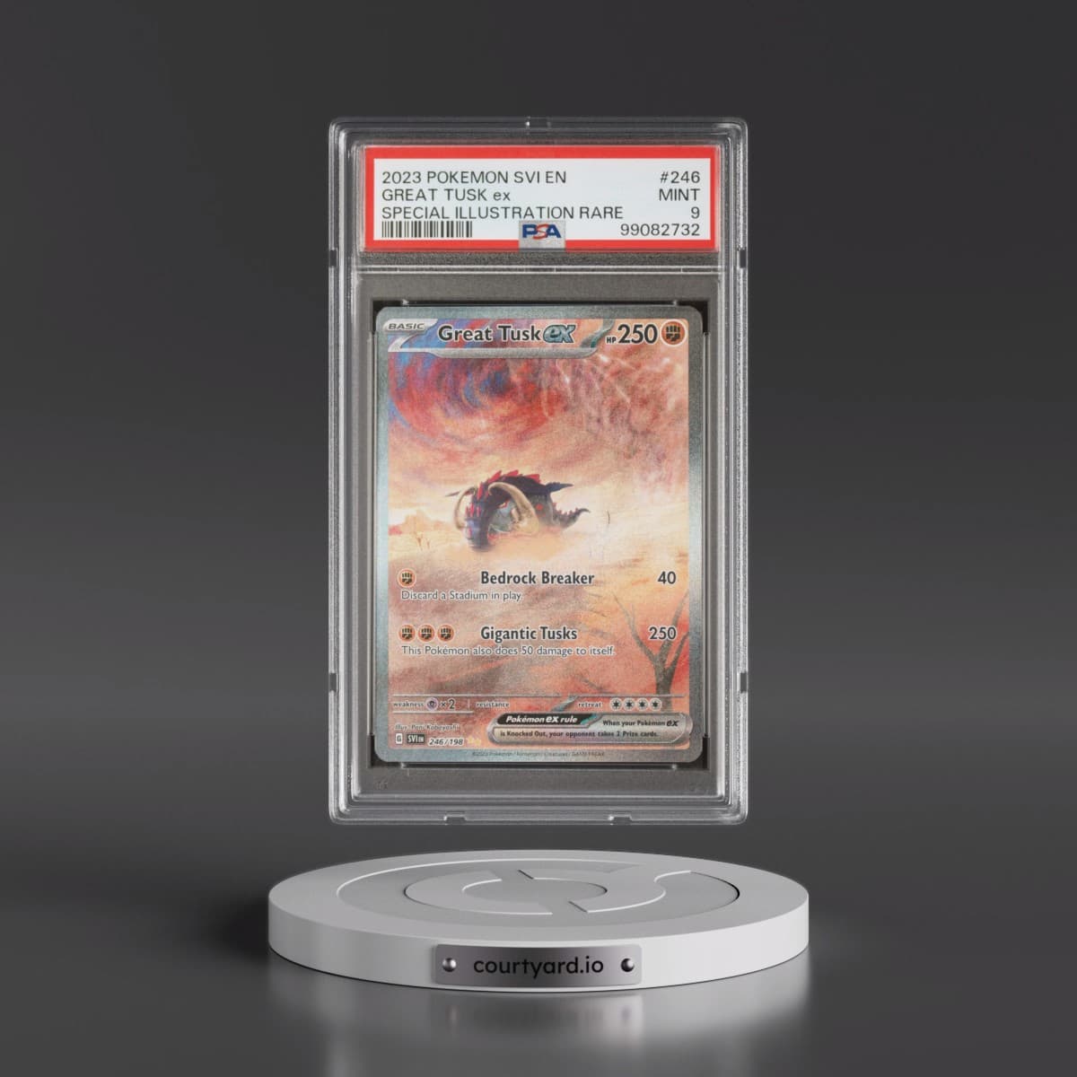 2023 Pokémon Svi EN-Scarlet & Violet #246 Great Tusk EX - Holo Special Illustration Rare (PSA 9 MINT)