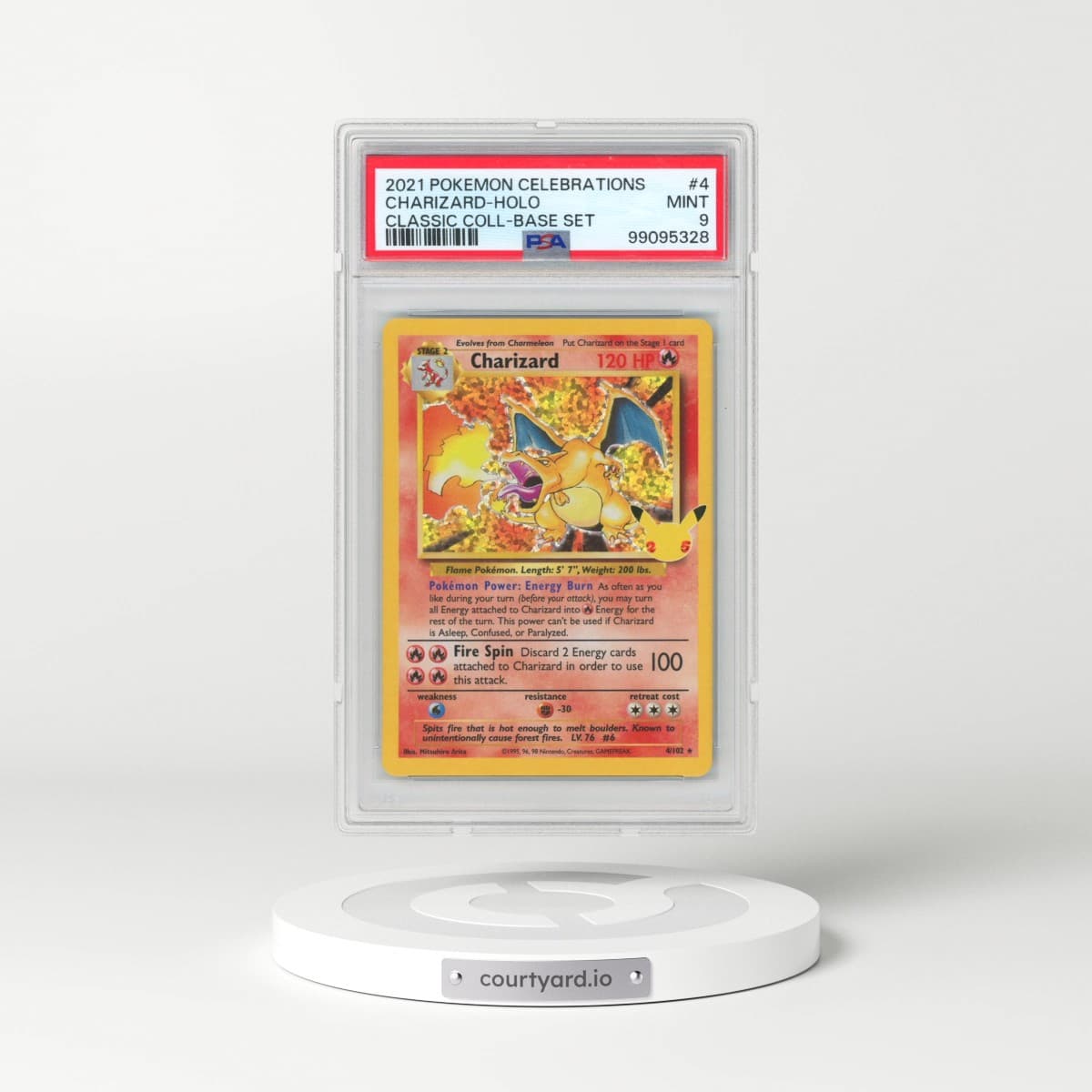 2021 Pokémon Celebrations Classic Collection #4 Charizard - Holo (PSA 9 MINT)