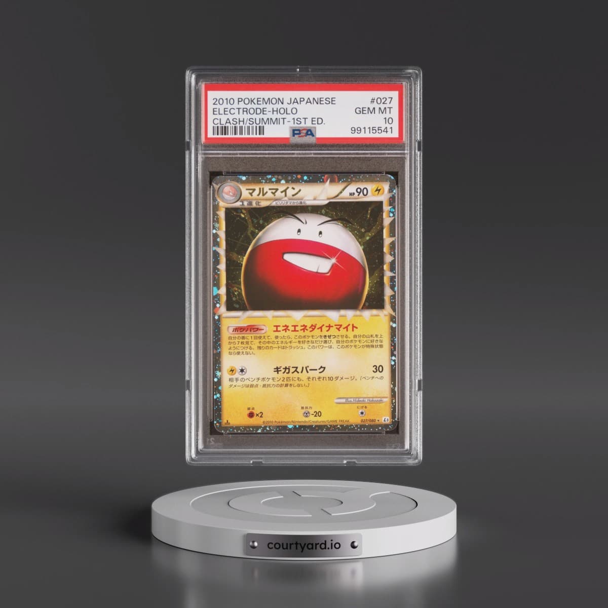 2010 Pokémon Clash at the Summit #027 Electrode - 1st Edition Holo (PSA 10 GEM MINT)