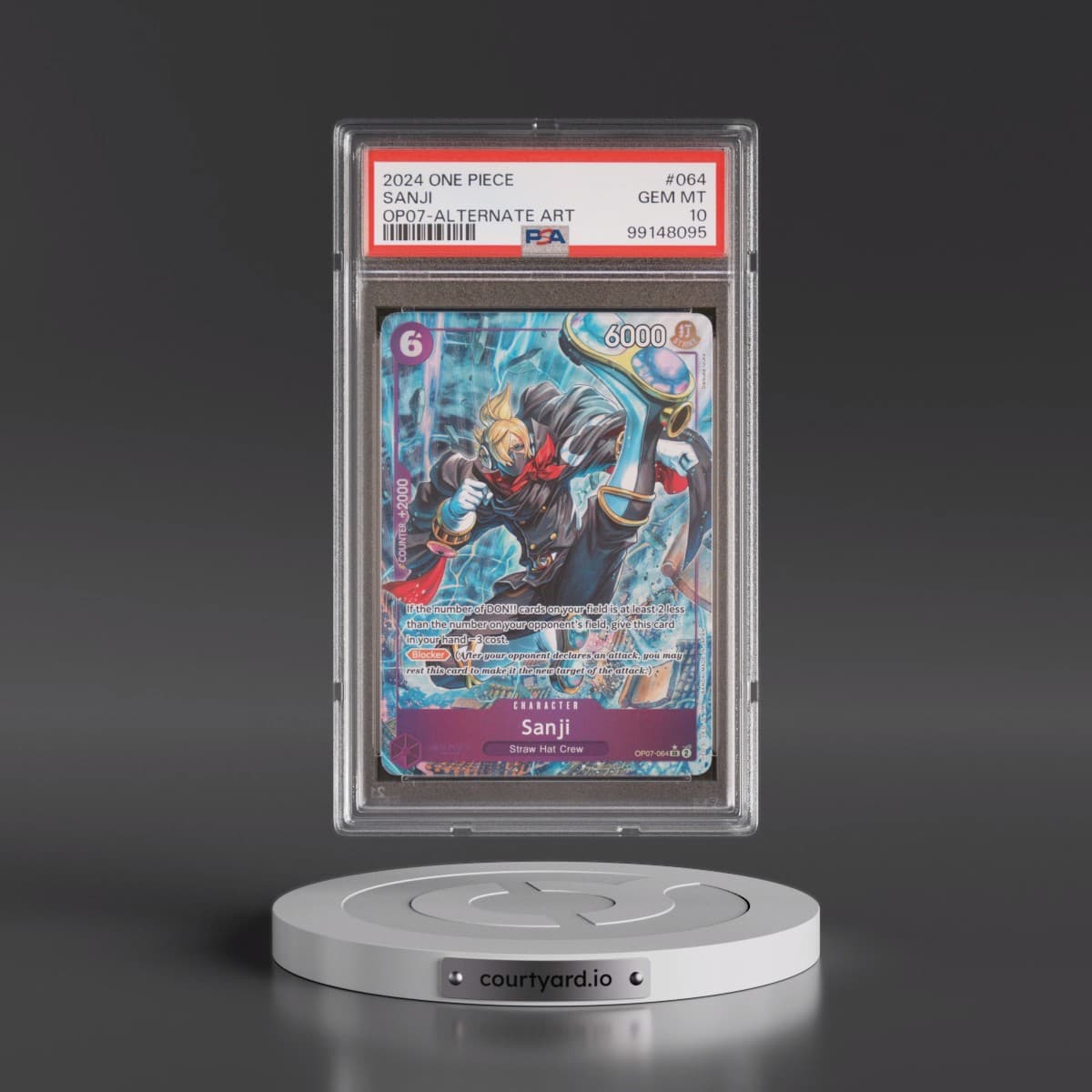 2024 One Piece 500 Years in the Future #064 Sanji - Alternate Art (PSA 10 GEM MINT)