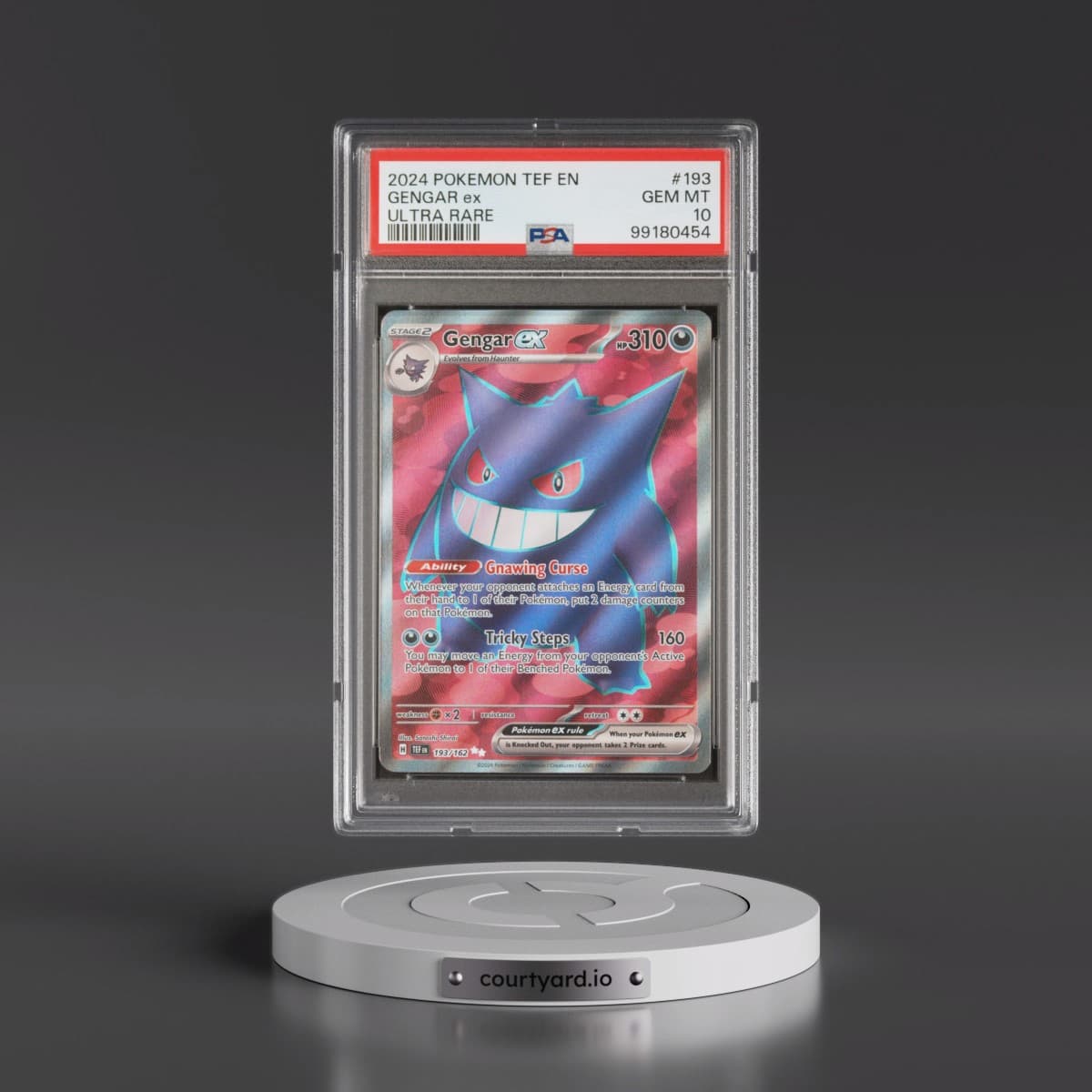 2024 Pokémon Tef EN-Temporal Forces #193 Gengar EX - Holo Ultra Rare (PSA 10 GEM MINT)