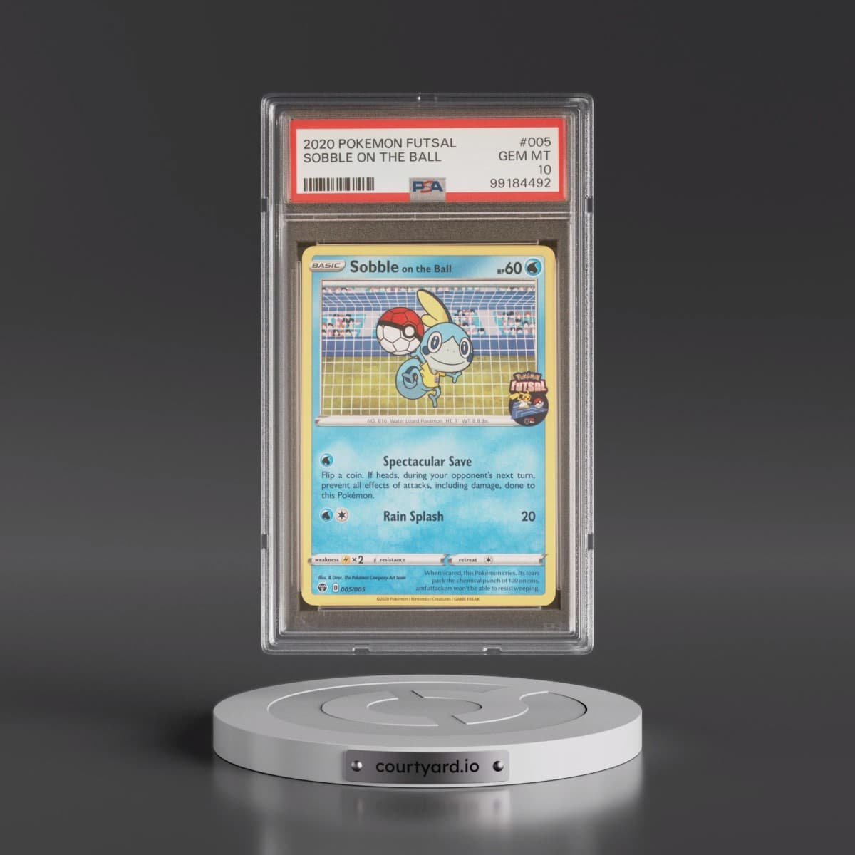 2020 Pokémon Futsal #005 Sobble on the Ball (PSA 10 GEM MINT)