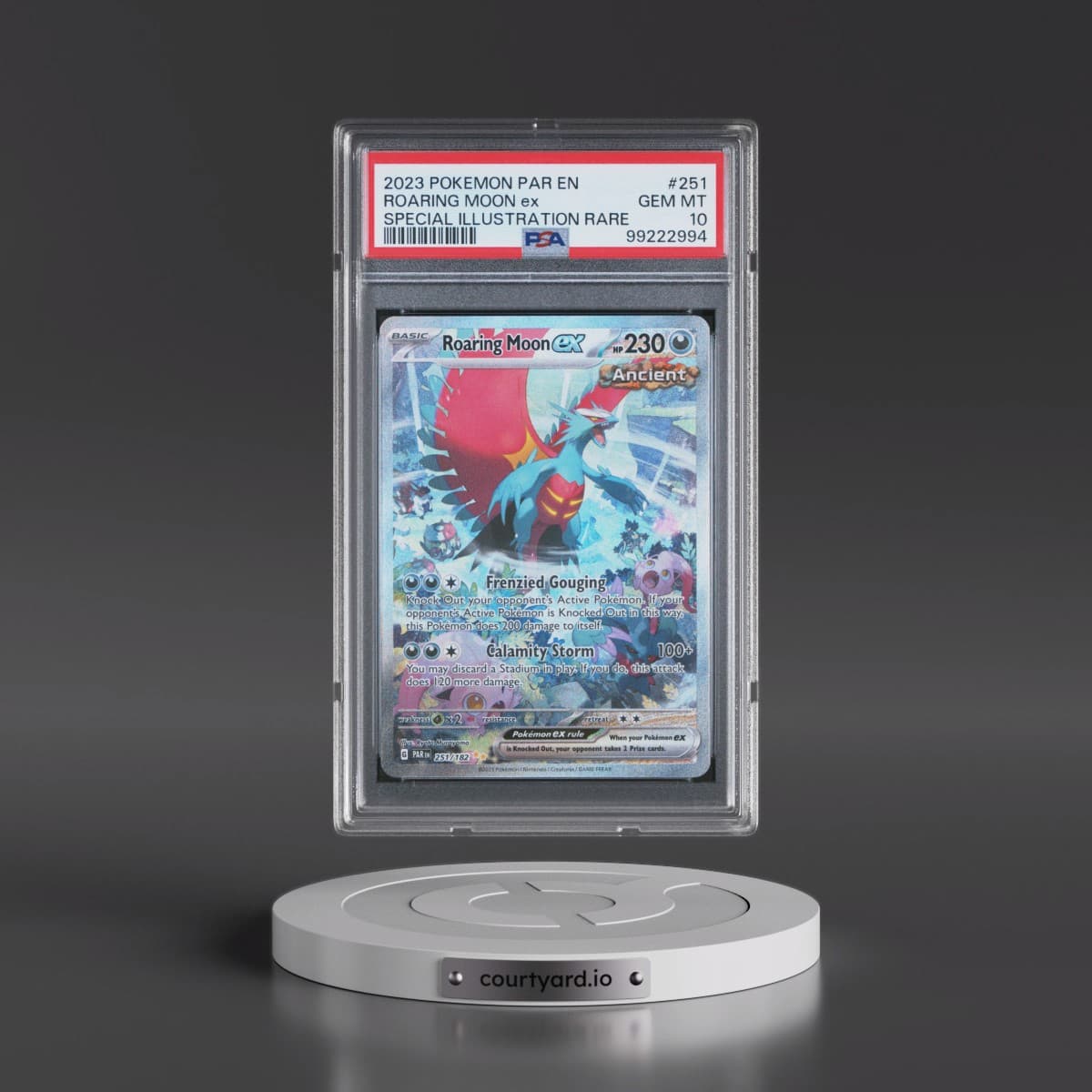 2023 Pokémon Par EN-Paradox Rift #251 Roaring Moon EX - Holo Special Illustration Rare (PSA 10 GEM MINT)