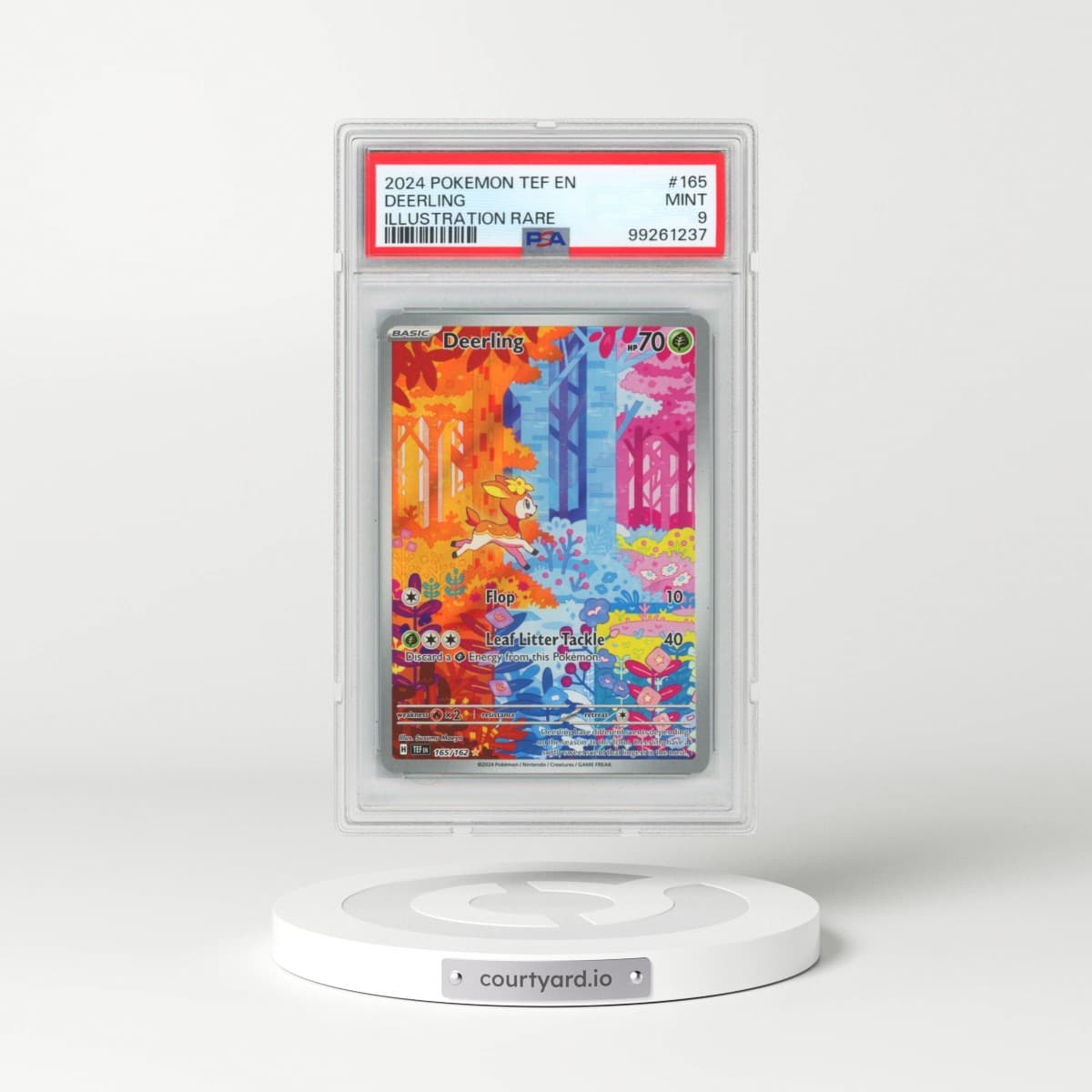 2024 Pokémon Tef EN-Temporal Forces #165 Deerling - Illustration Rare (PSA 9 MINT)
