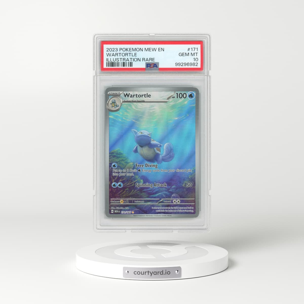 2023 Pokémon Mew EN-151 #171 Wartortle - Illustration Rare (PSA 10 GEM MINT)