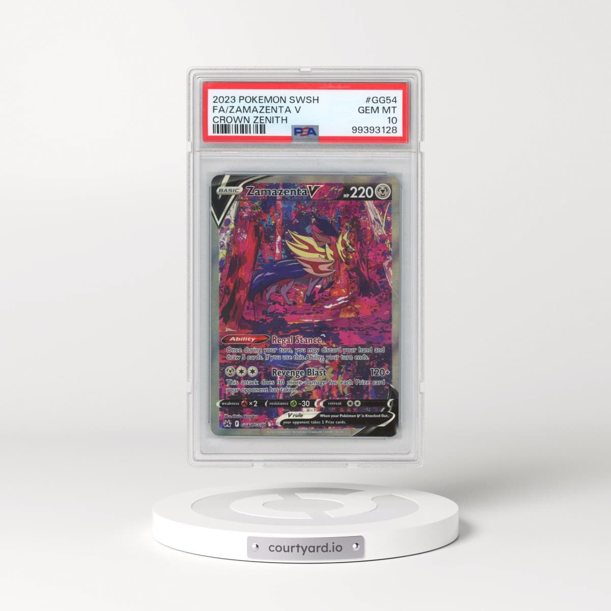 2023 Pokémon Sword and Shield Crown Zenith #GG54 Zamazenta V - Holo Full Art (PSA 10 GEM MINT)