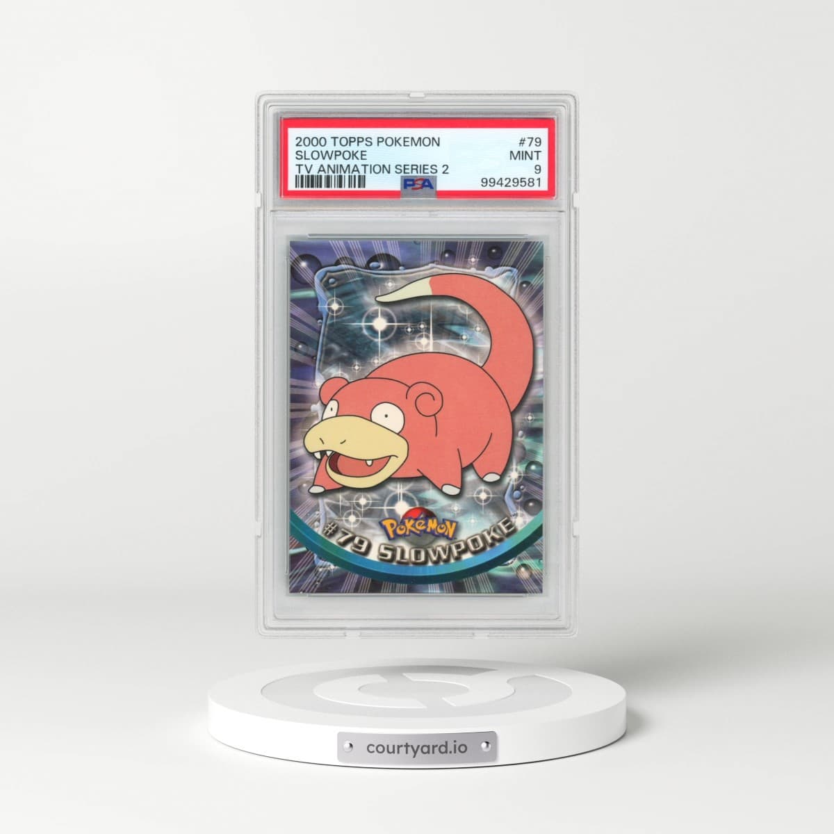 2000 Topps Pokémon TV Animation Series 2 #79 Slowpoke (PSA 9 MINT)