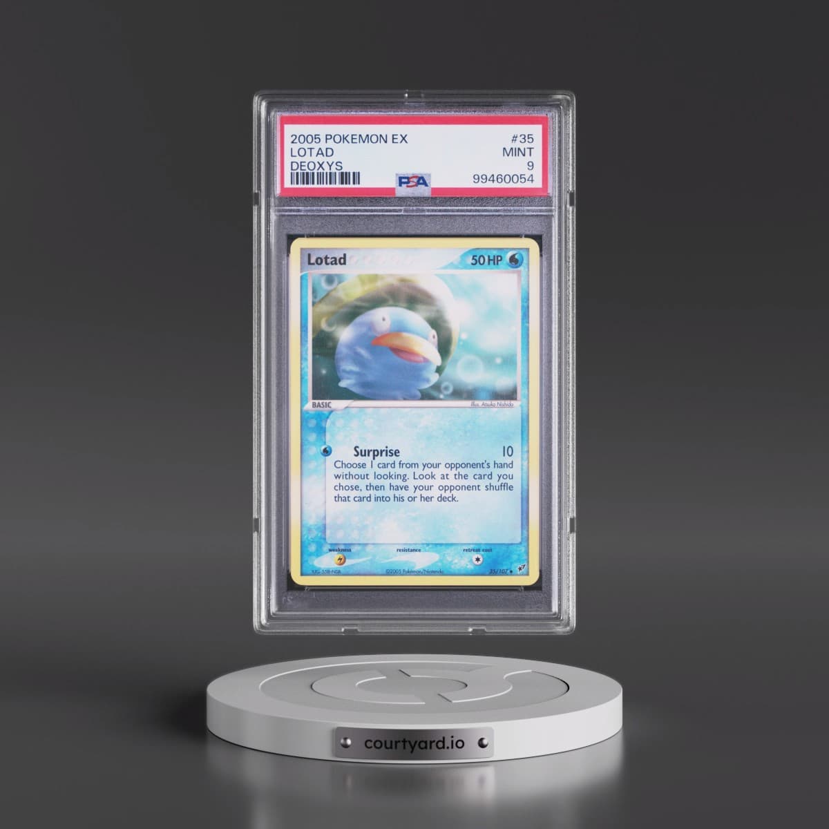 2005 Pokémon EX Deoxys #35 Lotad (PSA 9 MINT)