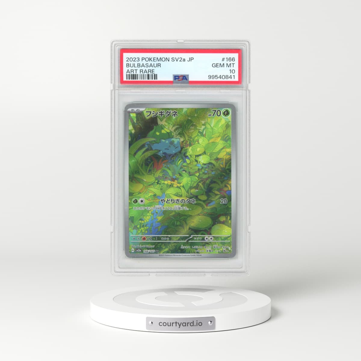 2023 Pokémon Sv2a-Pokemon 151 #166 Bulbasaur - Art Rare (PSA 10 GEM MINT)
