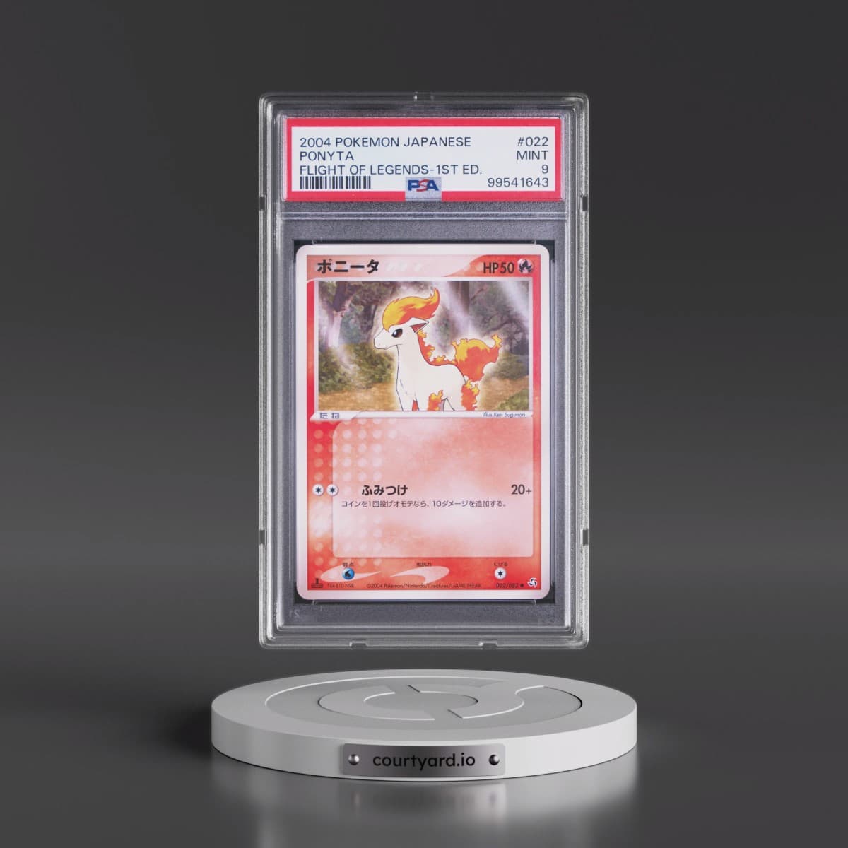 2004 Pokémon Flight of Legends #022 Ponyta - 1st Edition (PSA 9 MINT)