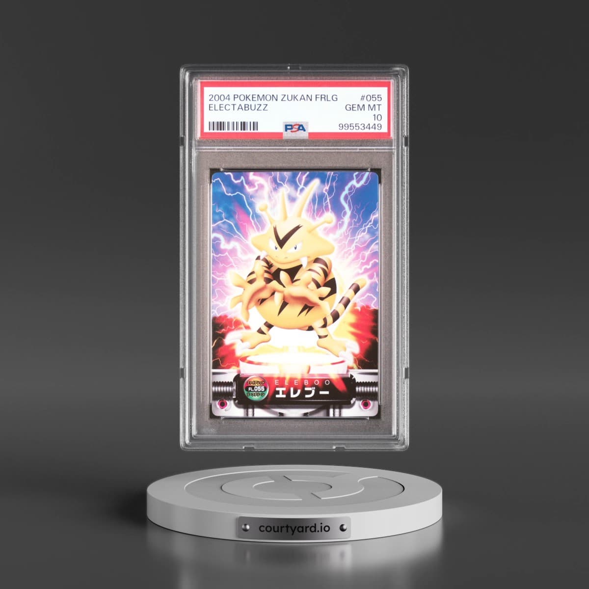 2004 Carddass Pokémon Advanced Generation Zukan Card Firered Leafgreen #055 Electabuzz (PSA 10 GEM MINT)
