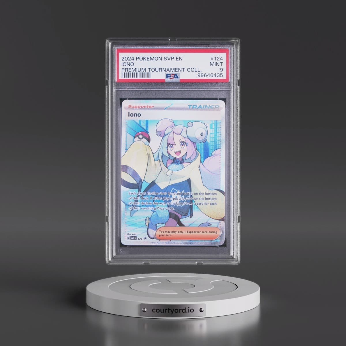 2024 Pokémon Svp EN-SV Black Star Promo #124 Iono - Iono Premium Tournament Collection (PSA 9 MINT)