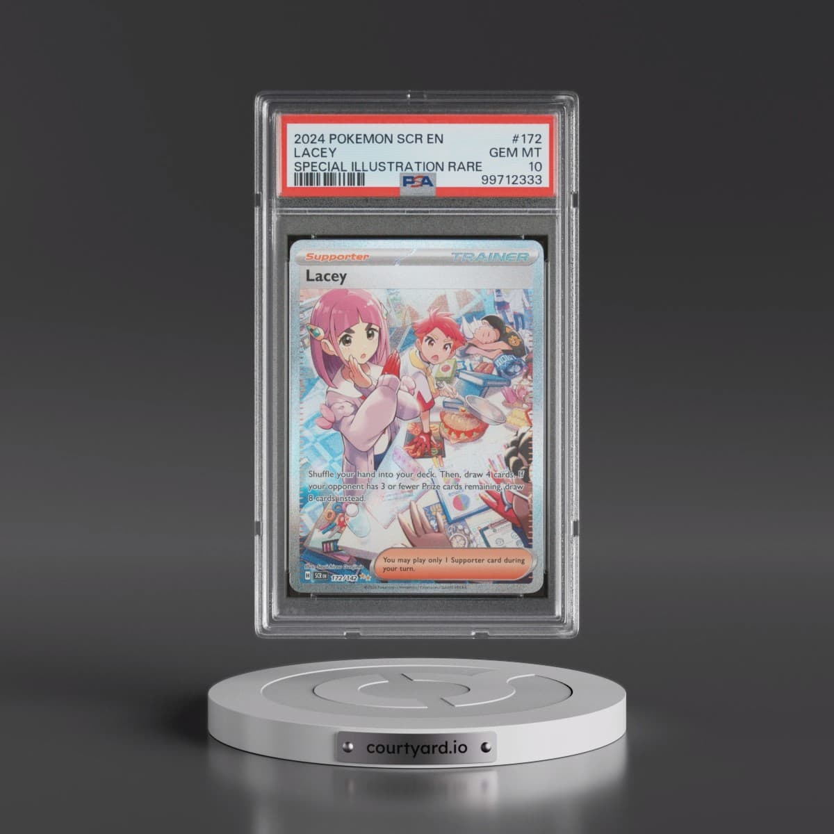 2024 Pokémon Scr EN-Stellar Crown #172 Lacey - Special Illustration Rare (PSA 10 GEM MINT)